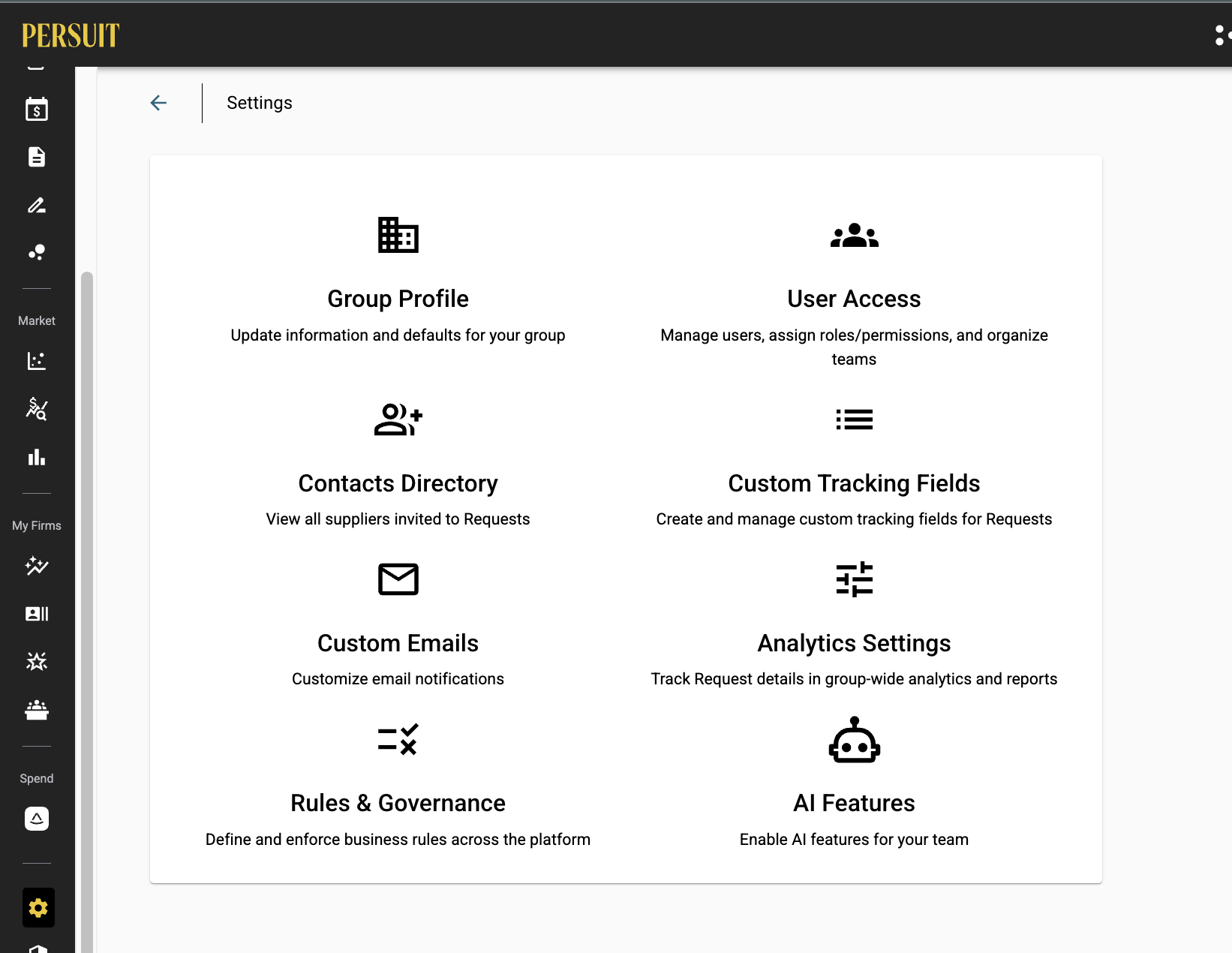 Settings - How To – PERSUIT